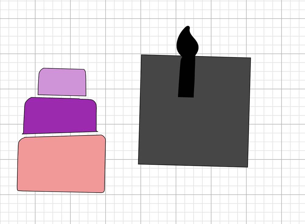 Slice areas away with a square to create multiple back files