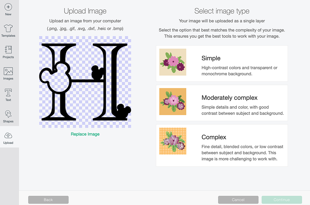 How to upload to Cricut Design Space