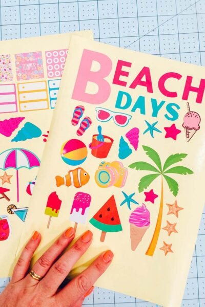 Printables for Beach Scrapbook layouts