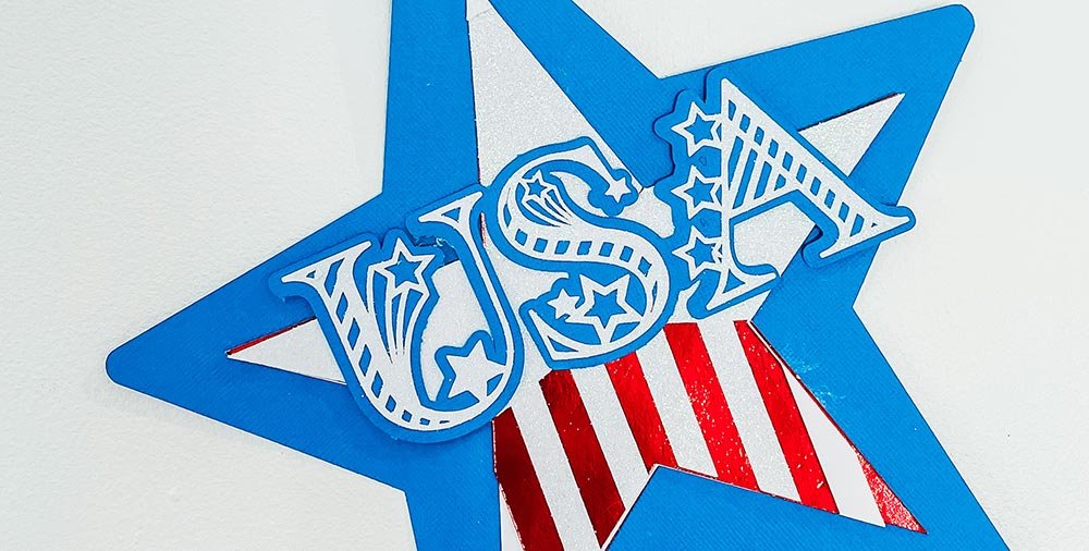 USA Craft project Stars and Stripes SVG
