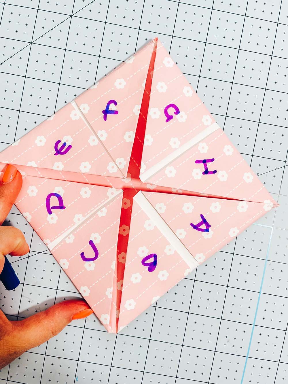 Use letters on the inside of colours