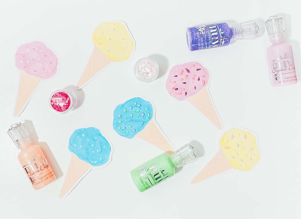 Blue Ice Cream PNG for Cricut Print and cut