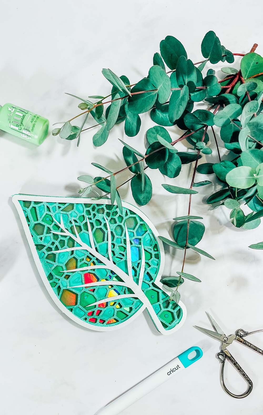 Free Cricut layered leaf svg file