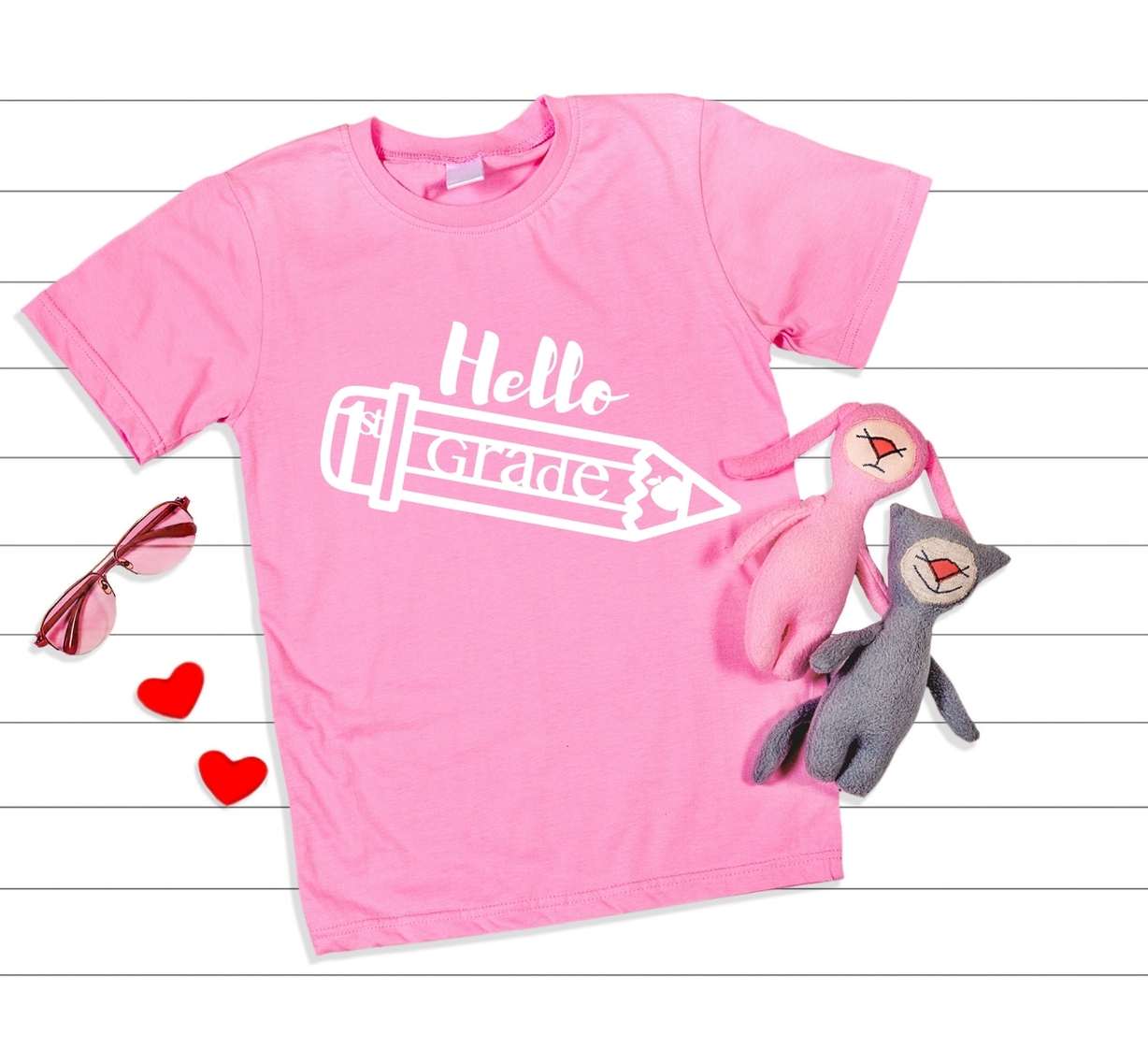 Hello 1st Grade Pencil SVG For all school grades