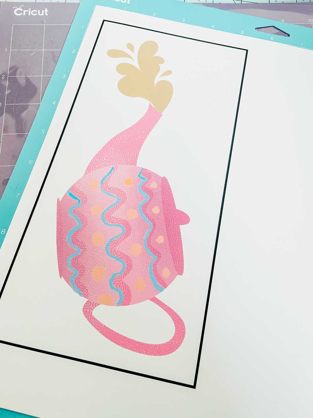 Print and cut tea pot png