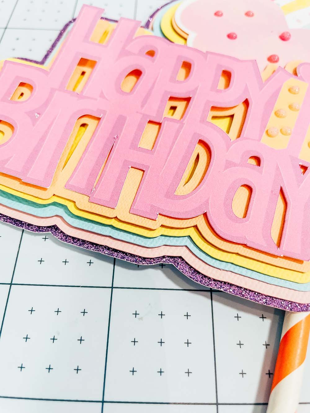 Rainbow Cake Topper SVG