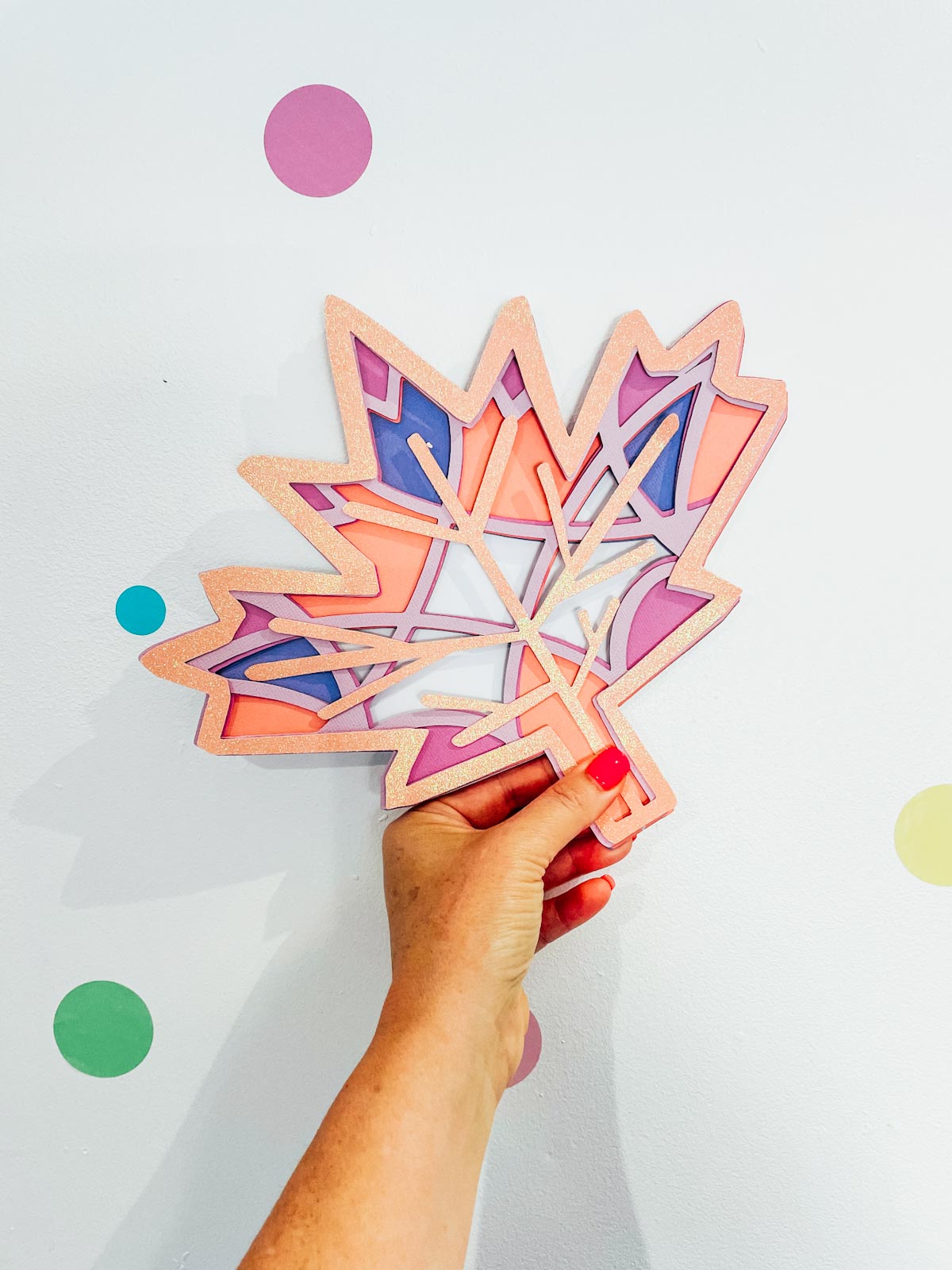 Canadian maple leaf cut file for Cricut crafting