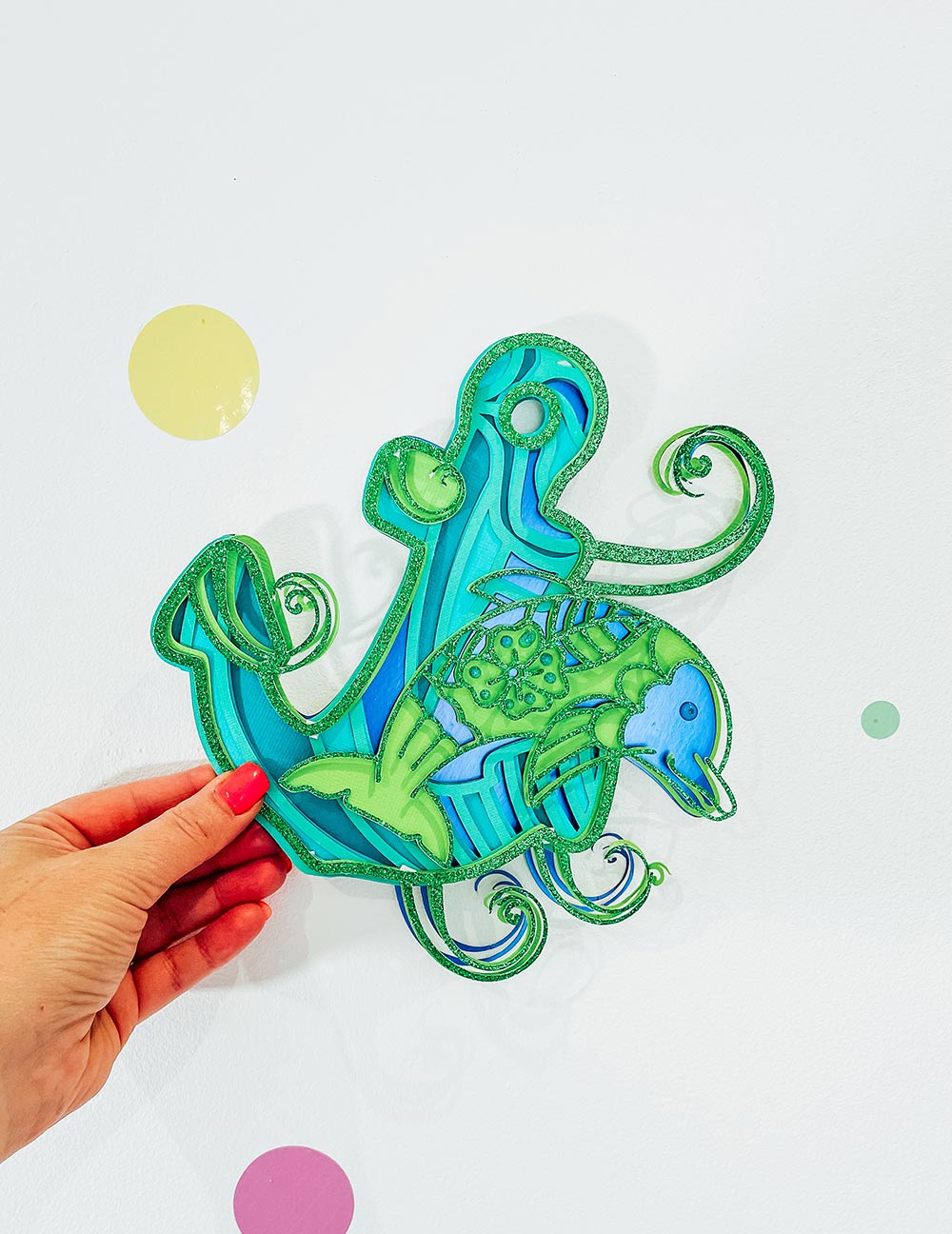 Free Layered Anchor SVG File
