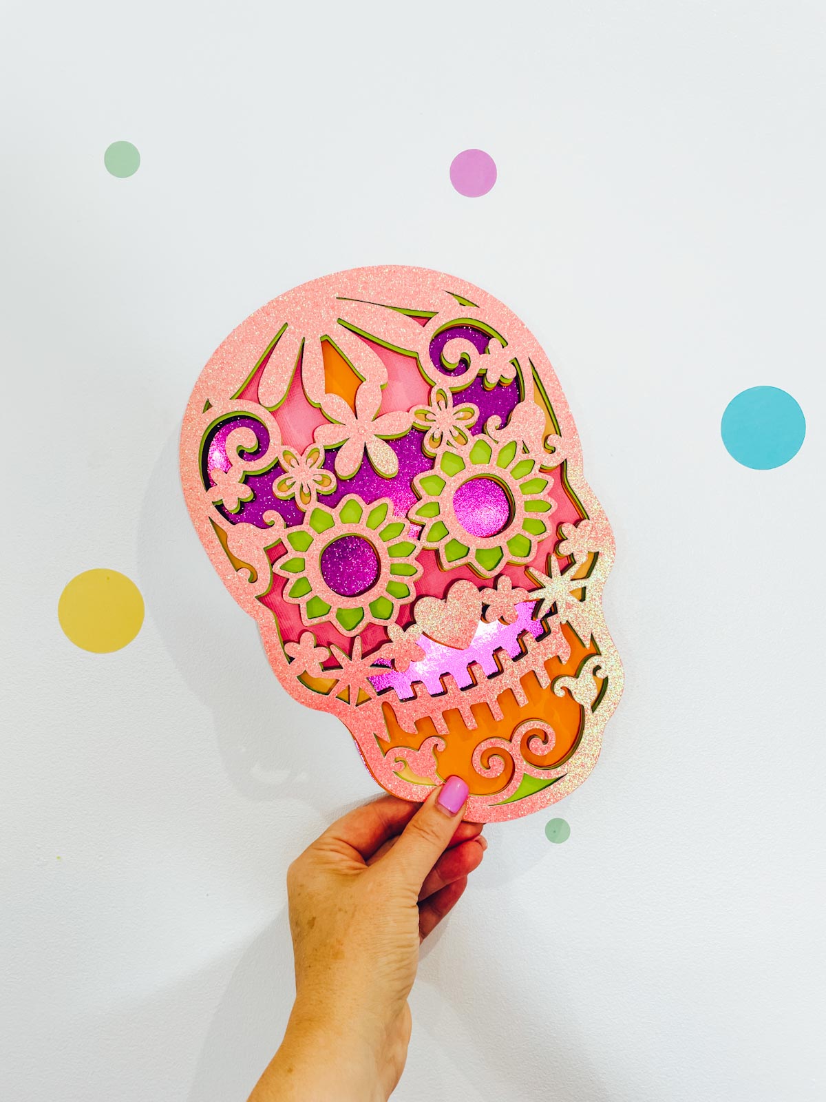 A Free Layered Sugar Skull SVG