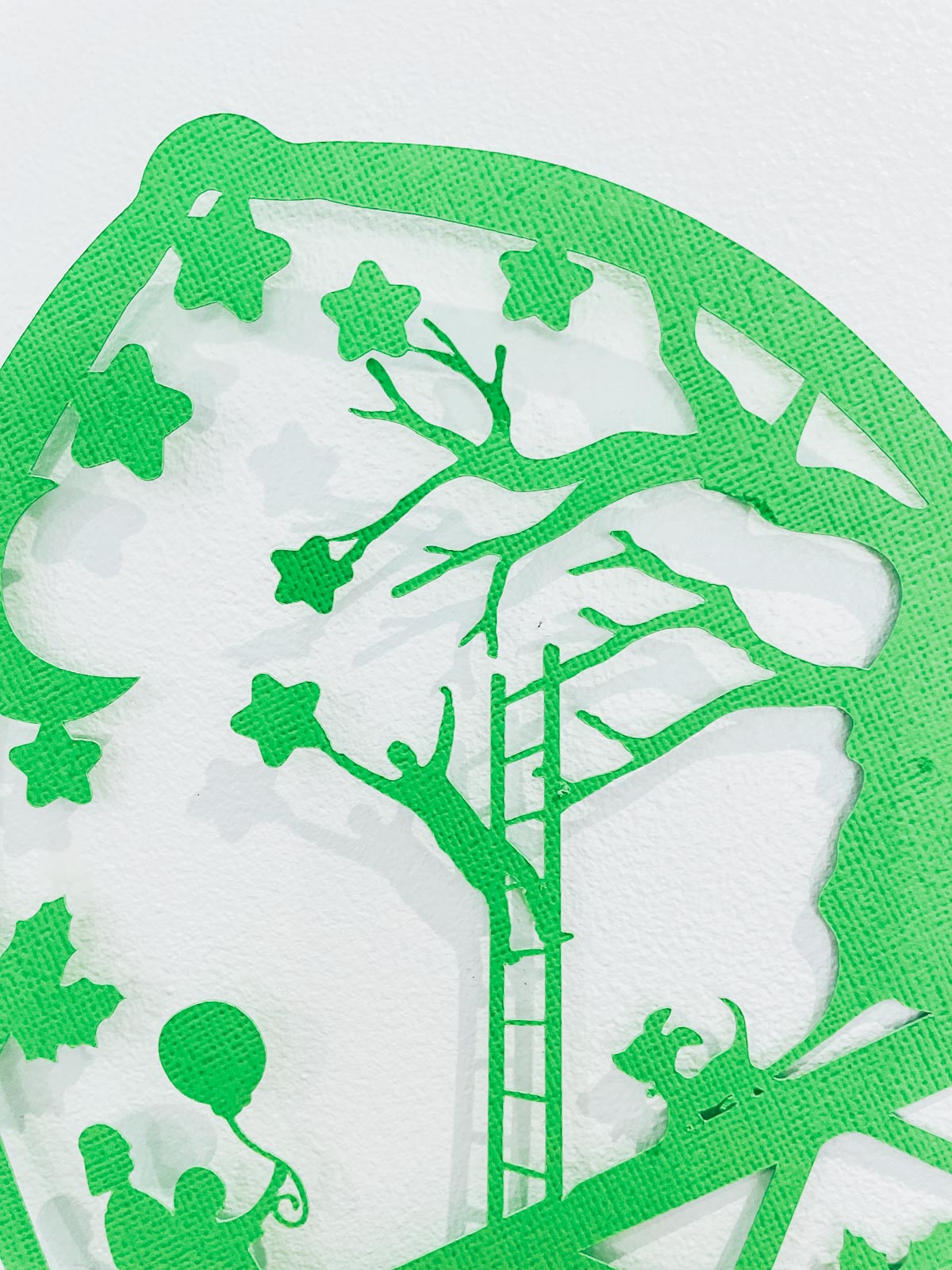 Autumn papercut for crafting