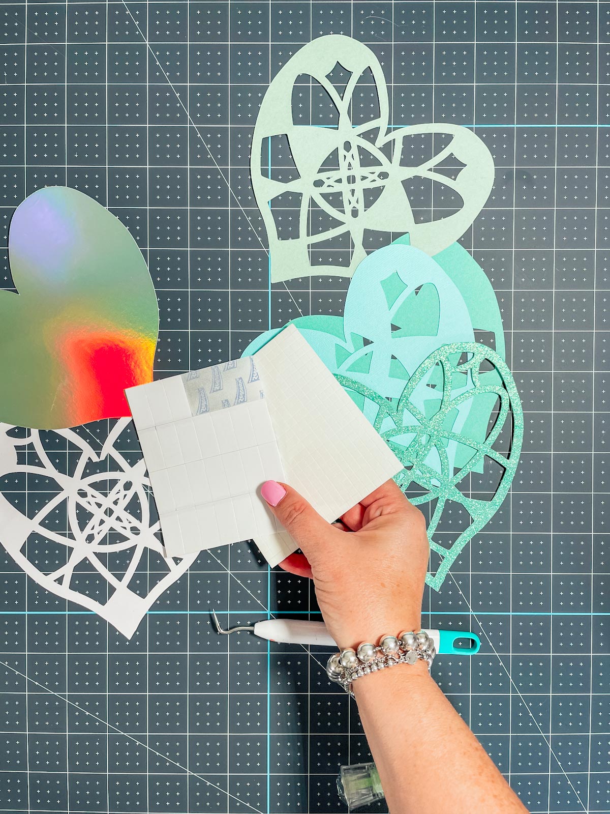 How to build a layered Heart SVg Mandala