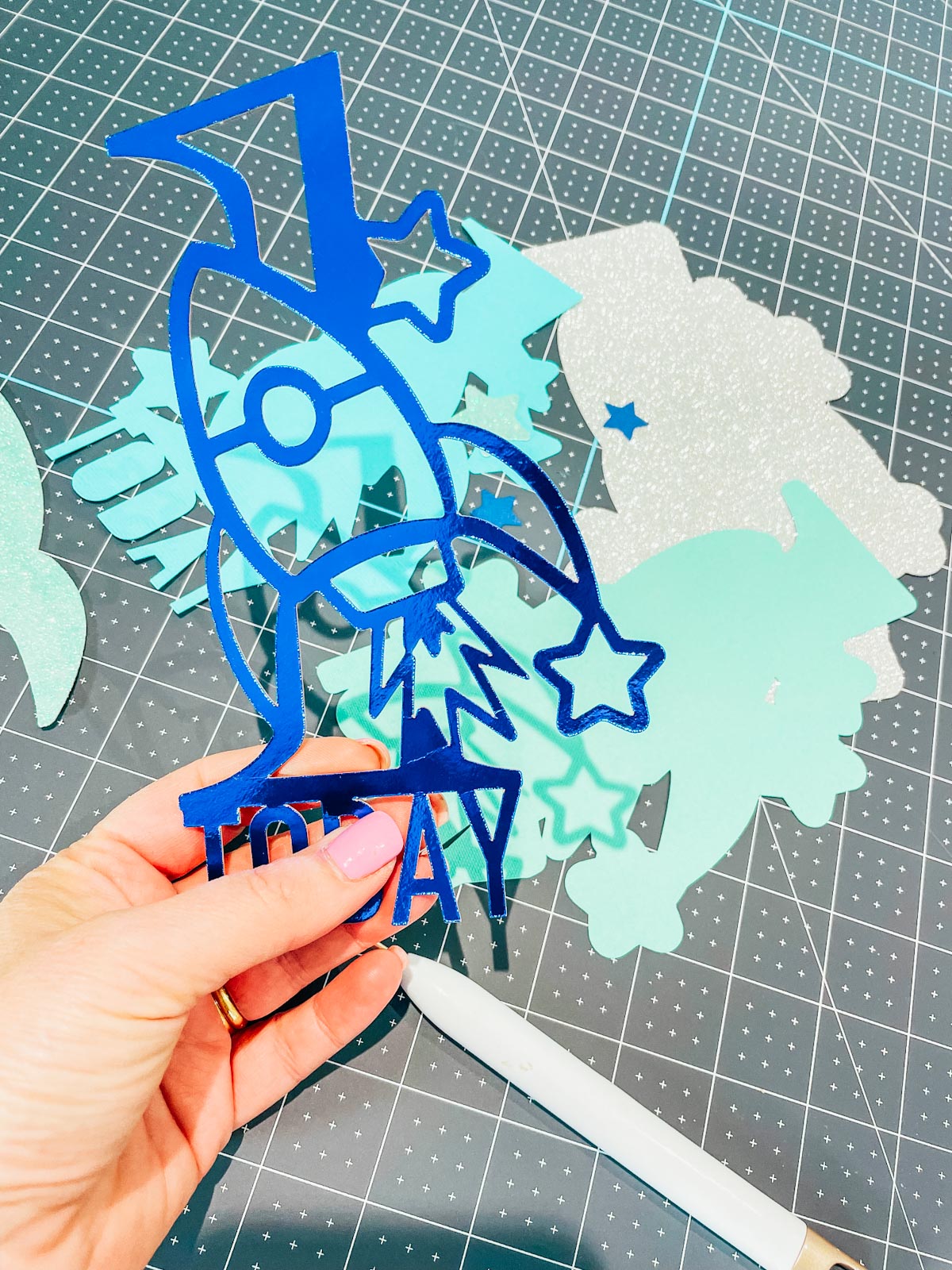 Kids party cake toppers
