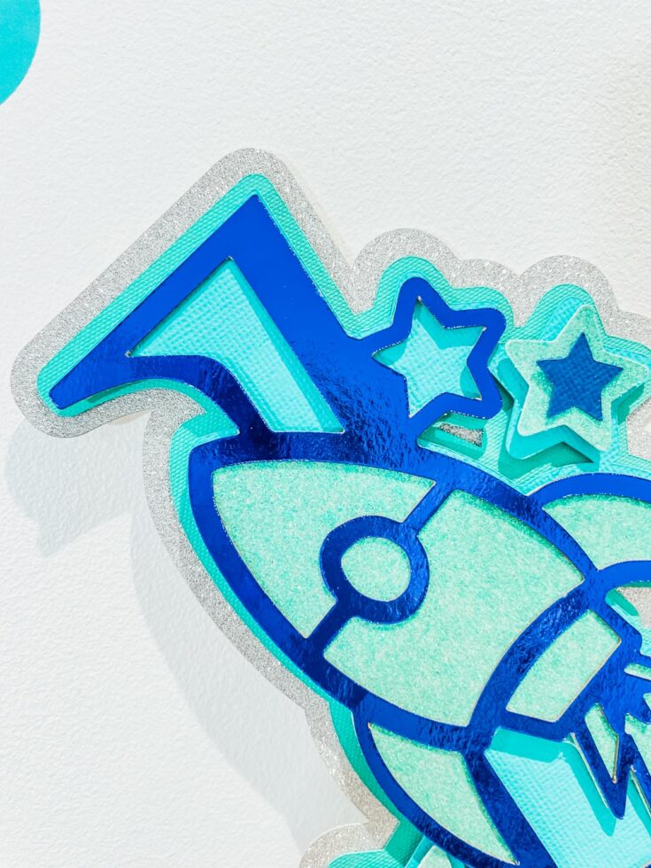 Rocket ship cake topper tutorial and free alphabet