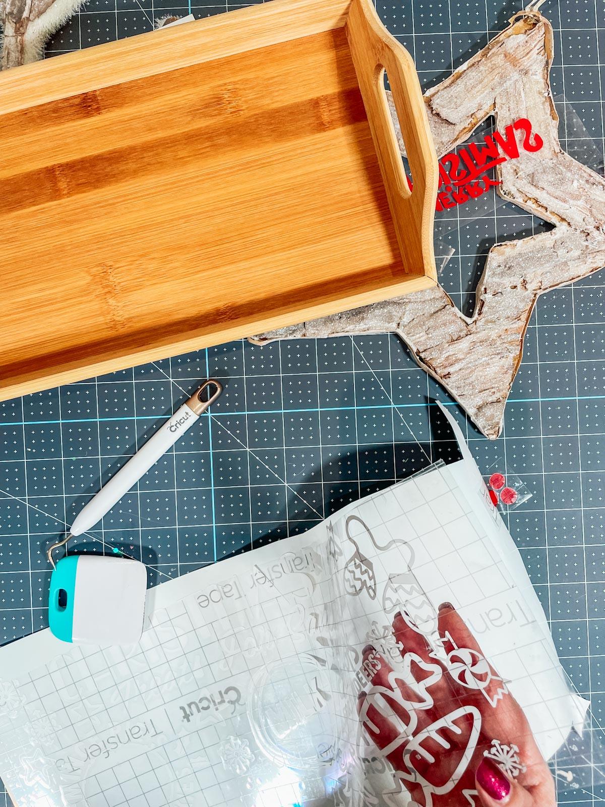 How to make a Cookies For Santa Tray with my free SVG