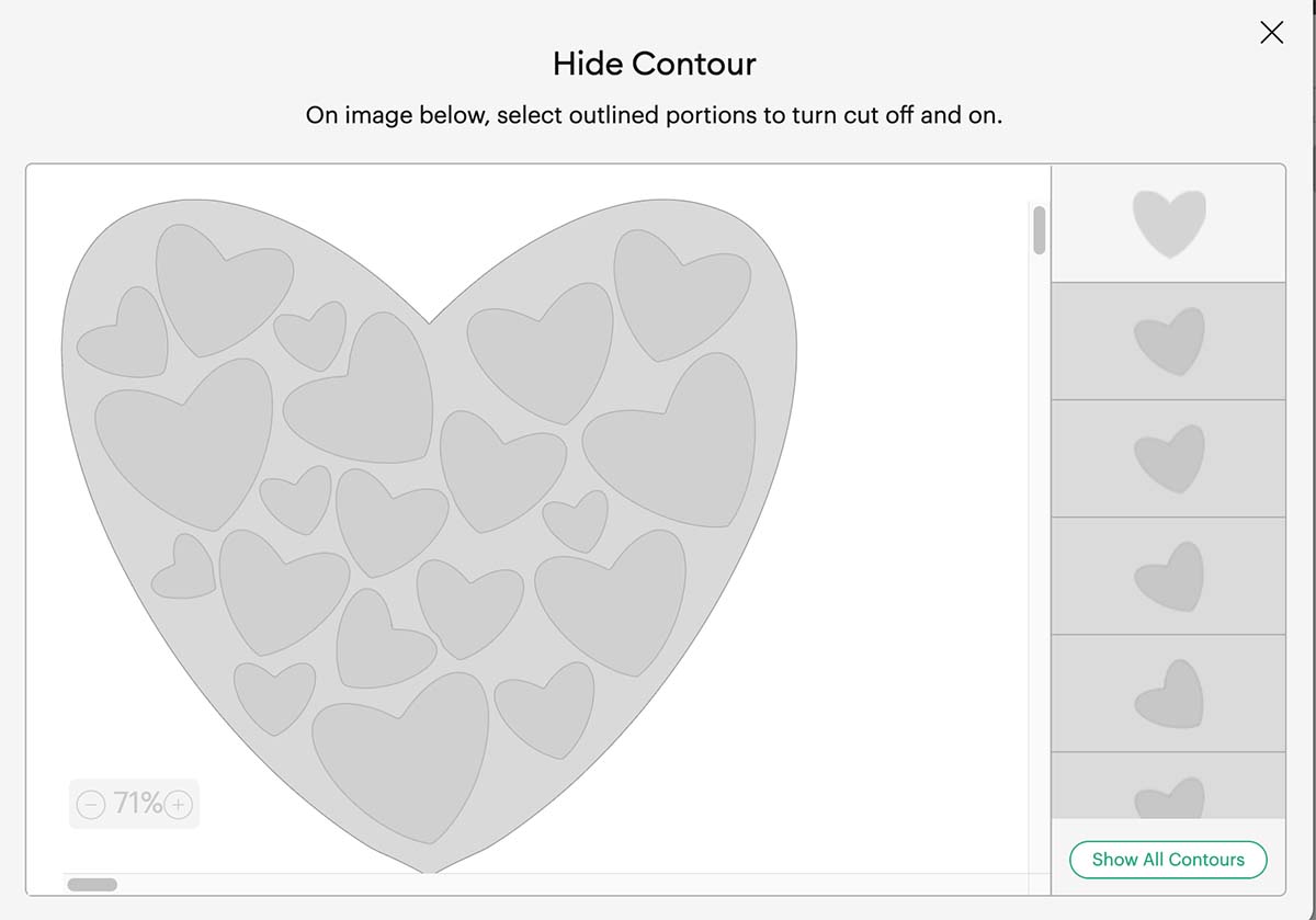 Creating Contours on Projects with Cricut