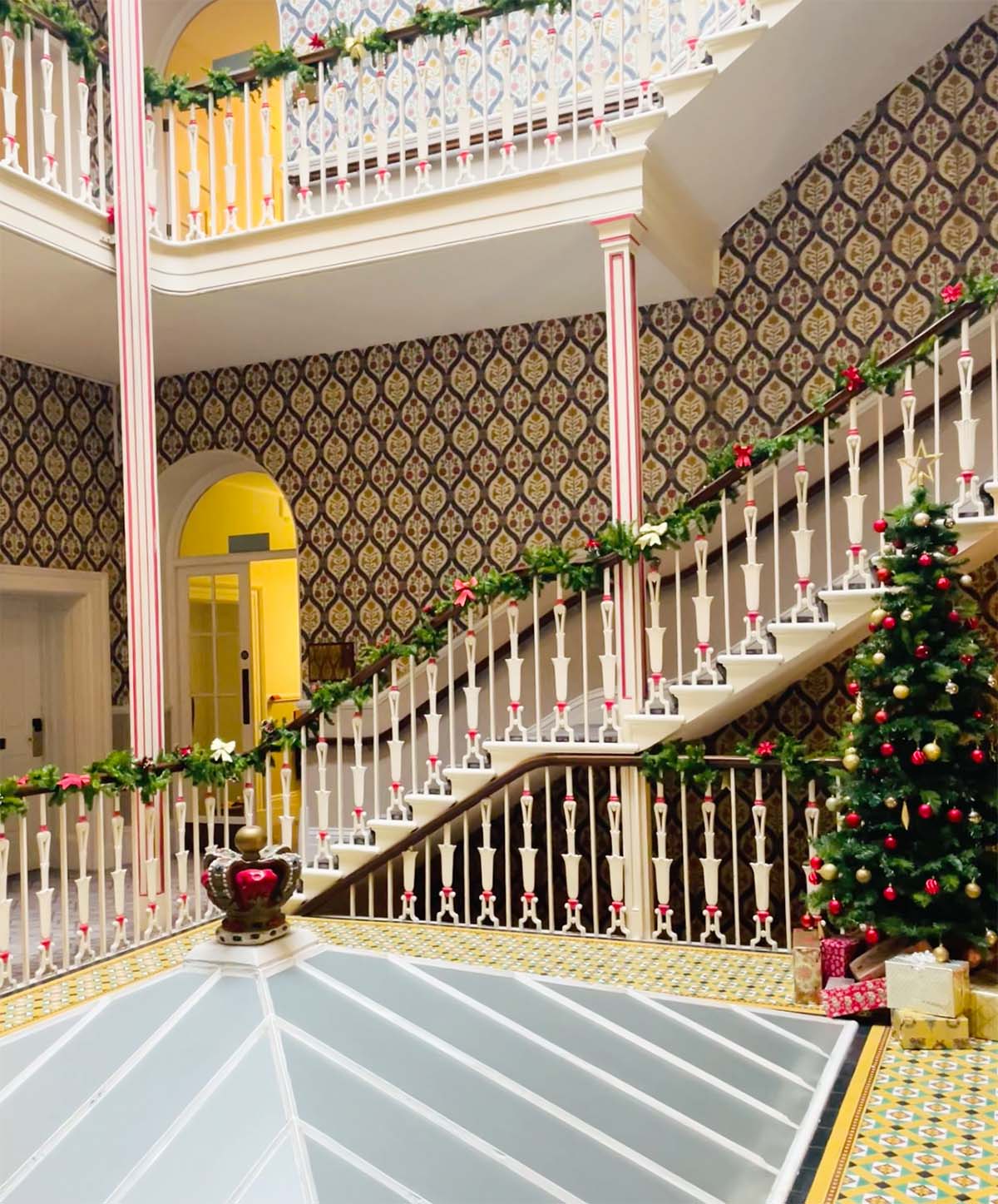 Grand Staircase at the Queens Hotel