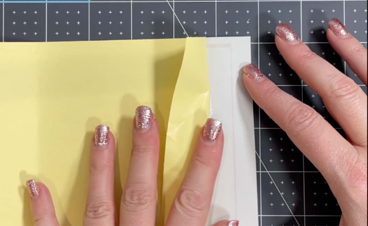 How to create a sticky endge for your printable candy bar wrapper