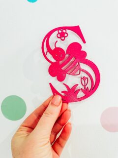 Bee SVG Letters and Numbers for Glowforge