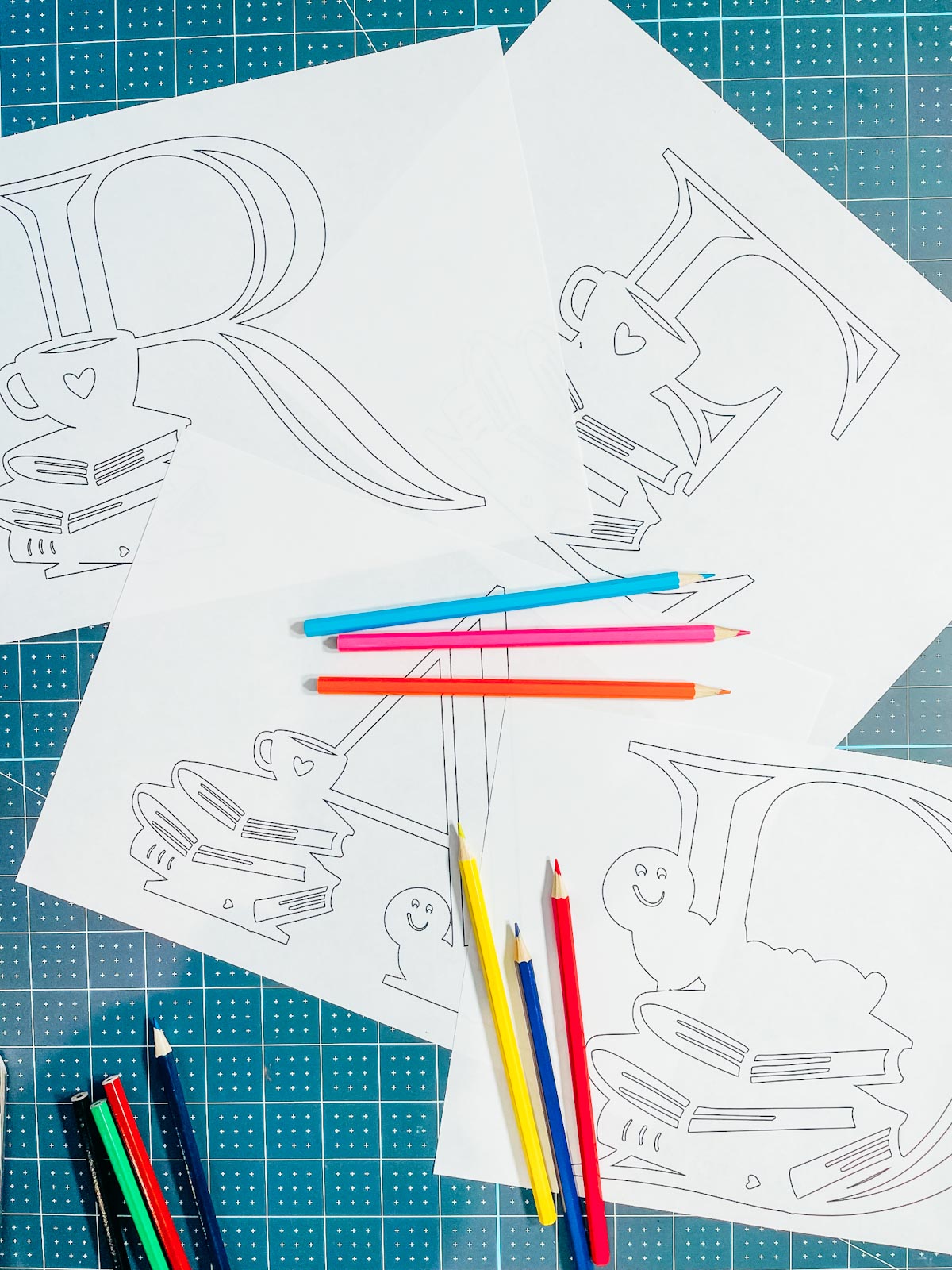 Book Pages to colour in