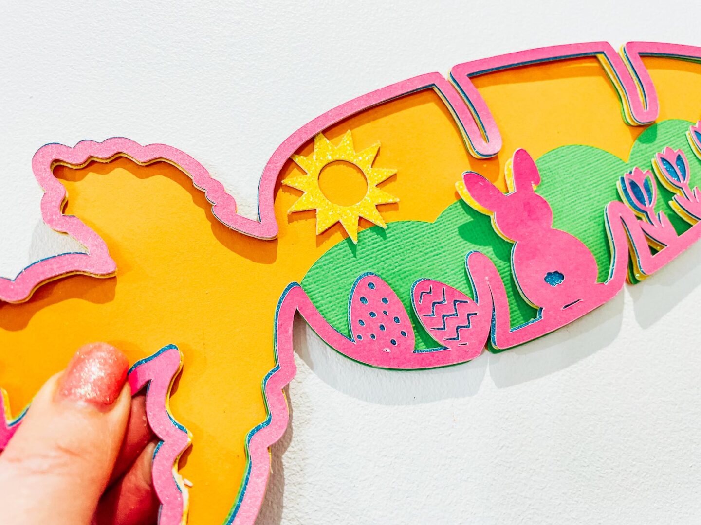 Create a layered Easter Bunny Carrot