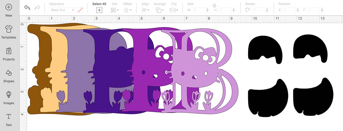 Creating Cake Topper layers