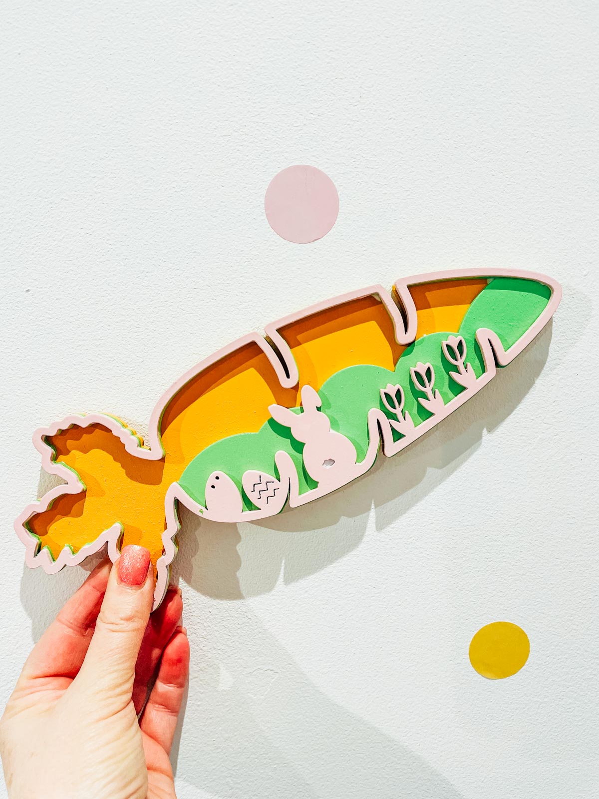 Easter Bunny SVG Layered Carrot for Glowforge
