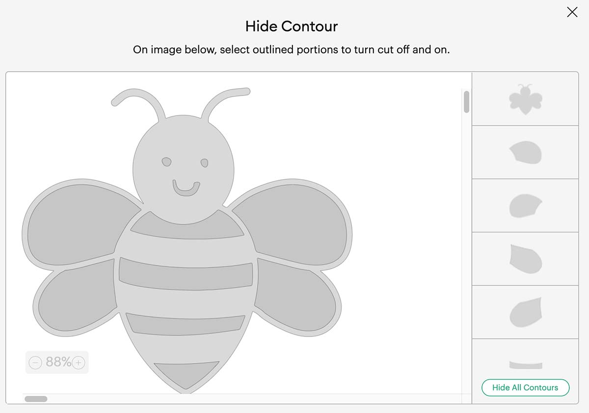 How to create a contour in Cricut Design Space