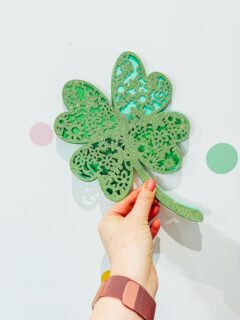 Layered four leaf clover SVG