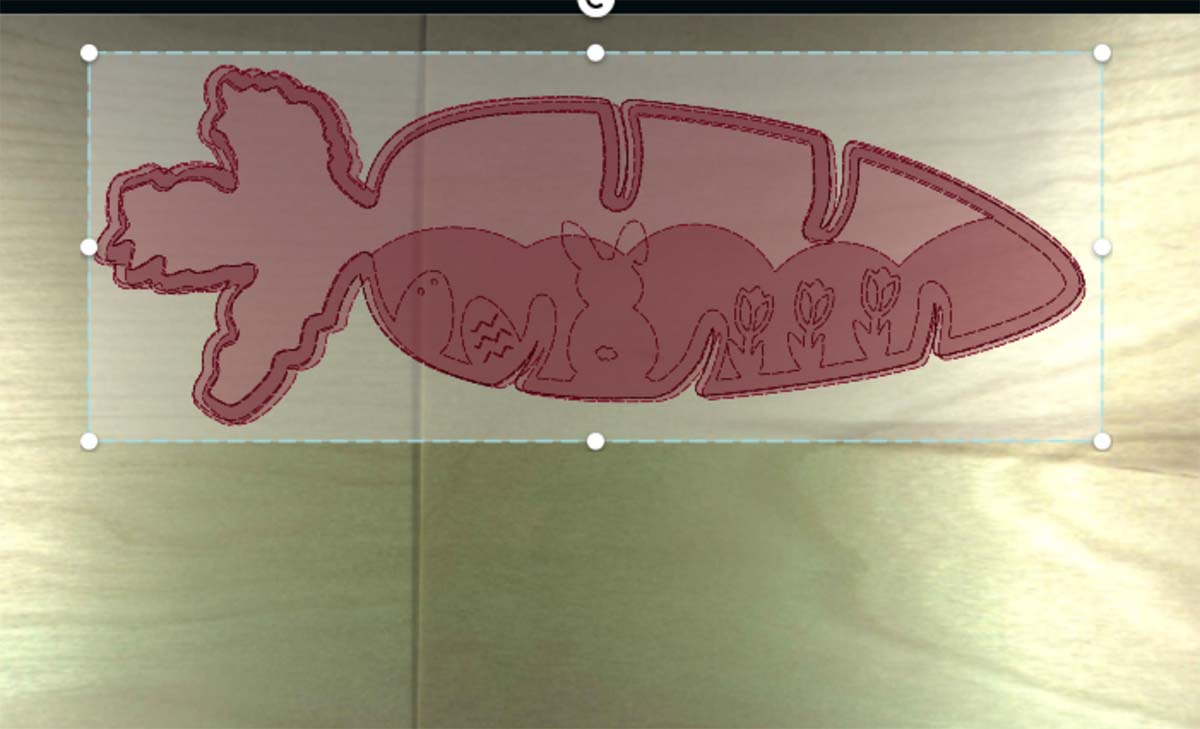 Line up your project to it is all the exact same size