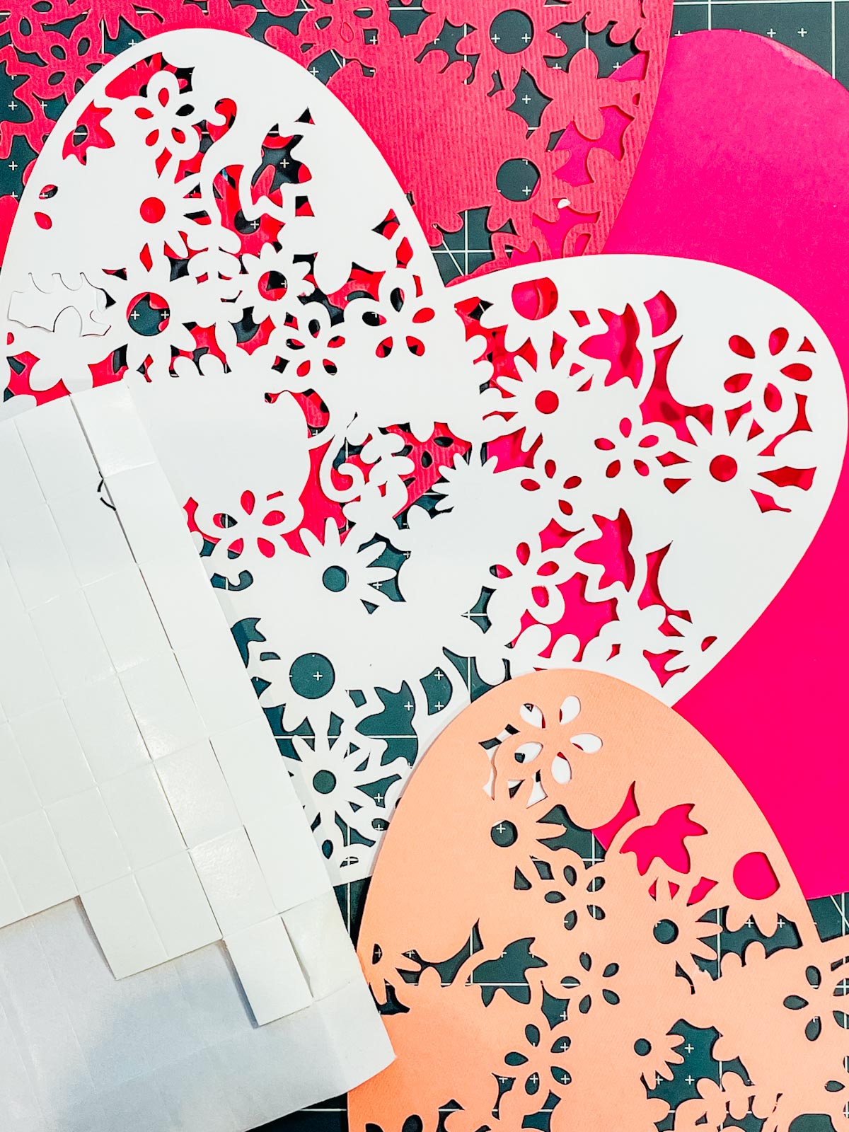 Use double sided sticky pads