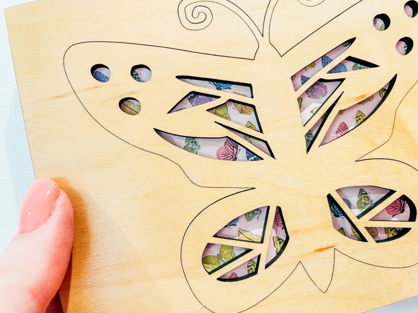 Butterfly Jigsaw made with Glowforge