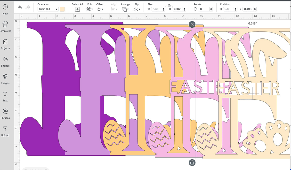 Colour your layers, this will help when cutting