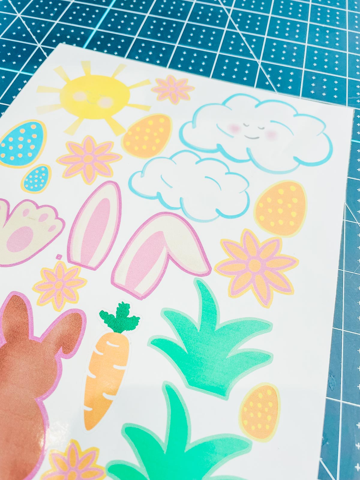 Easter Bunny Ears Stickers