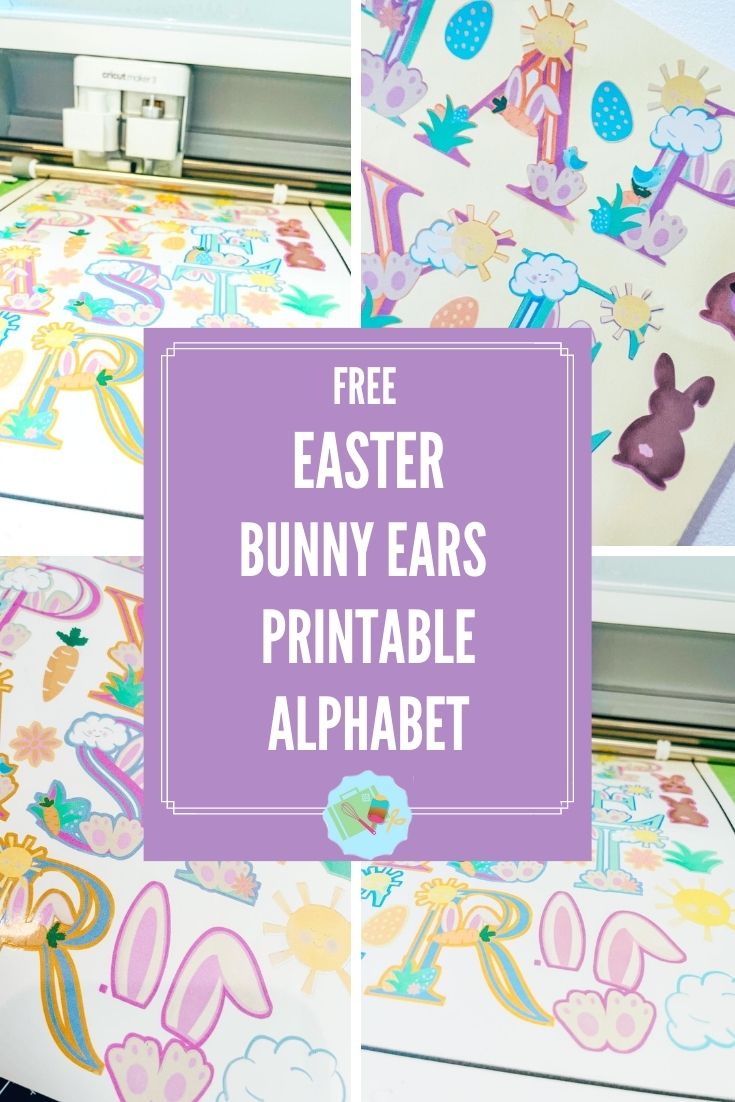 Free Easter Bunny Ears Printable PNG Alphabet-2