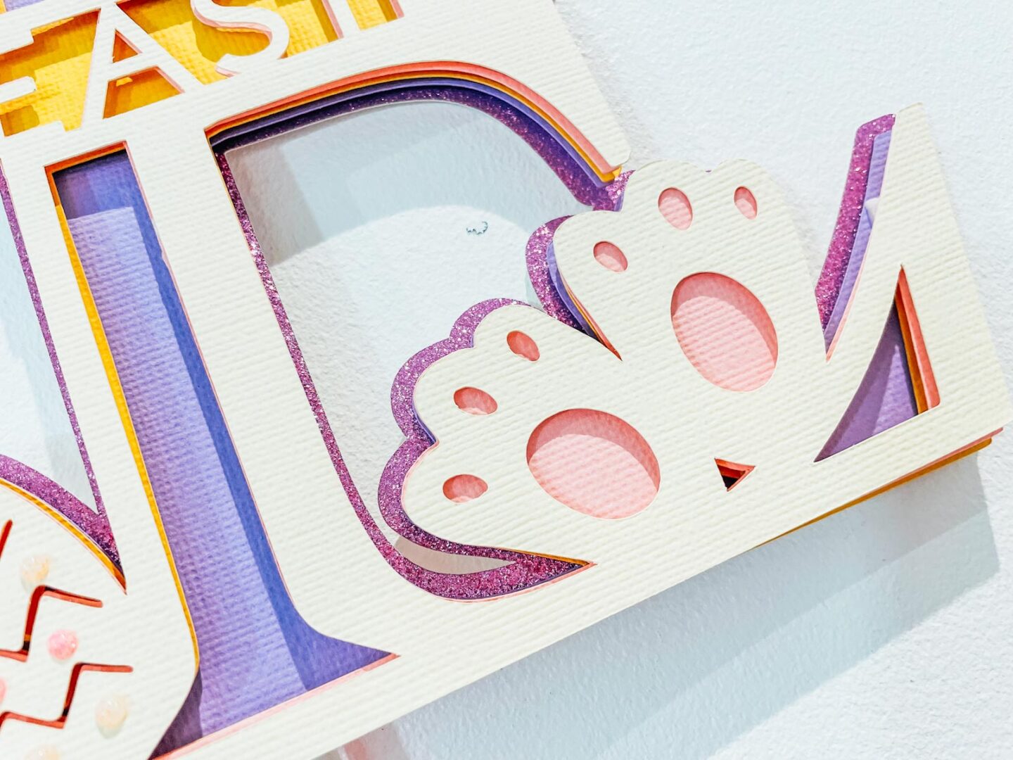How to make a layered split monogram