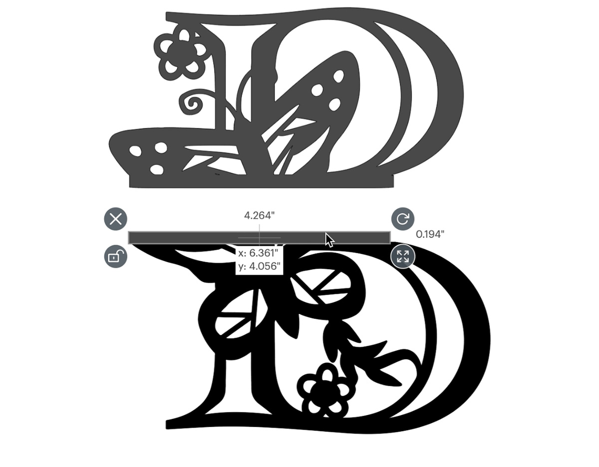 Split monogram tutorial