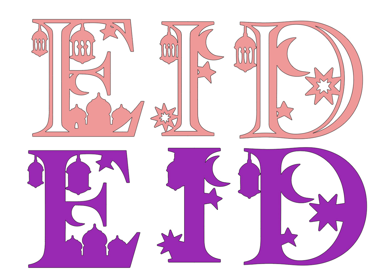 Duplicate the letters to create a background