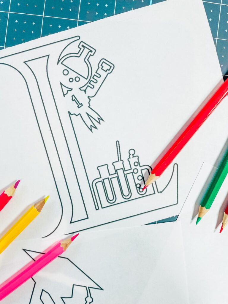 Free ABC Coloring School Alphabet