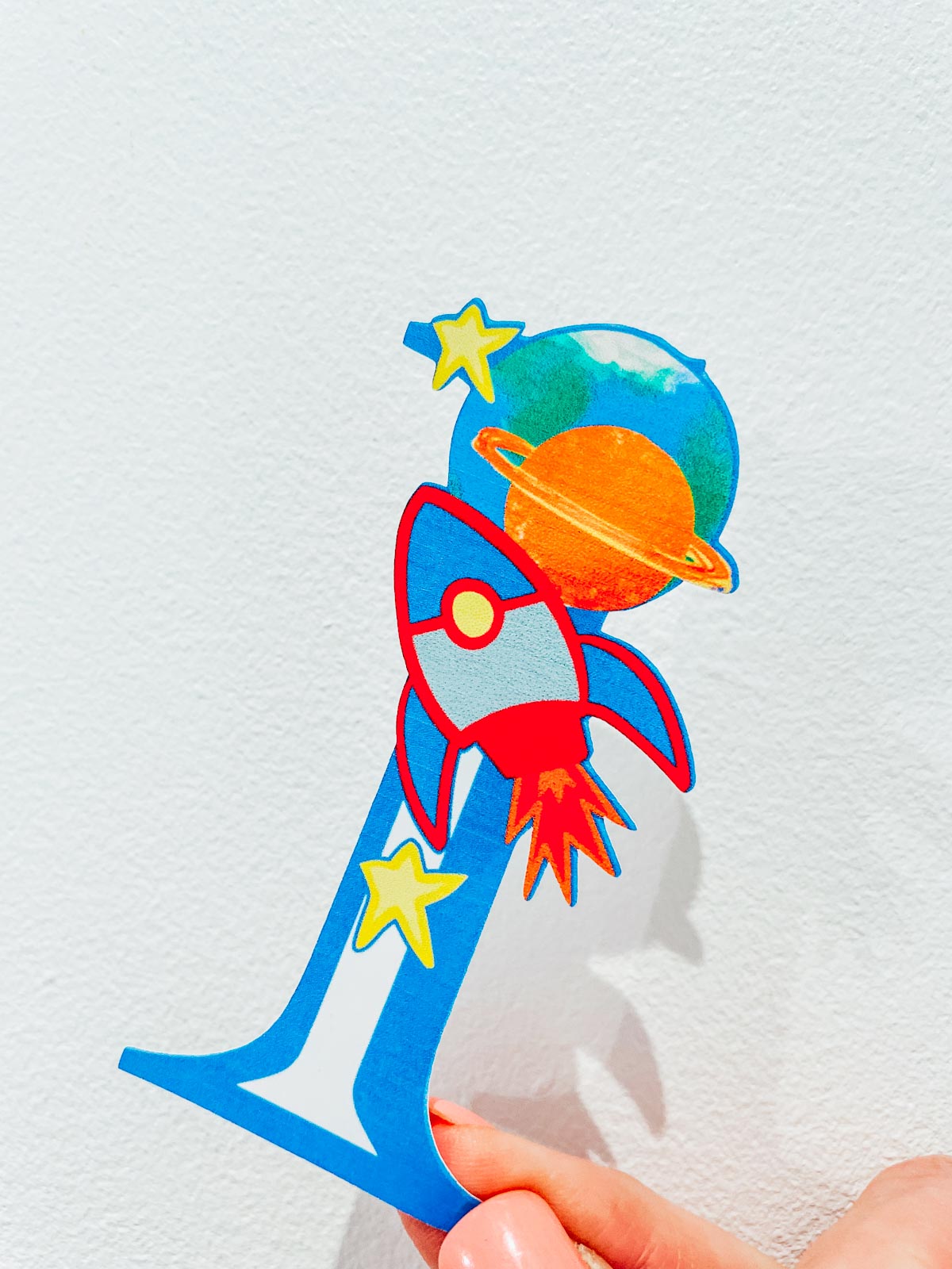 Free Printable Space Rocket Alphabet and Number Set