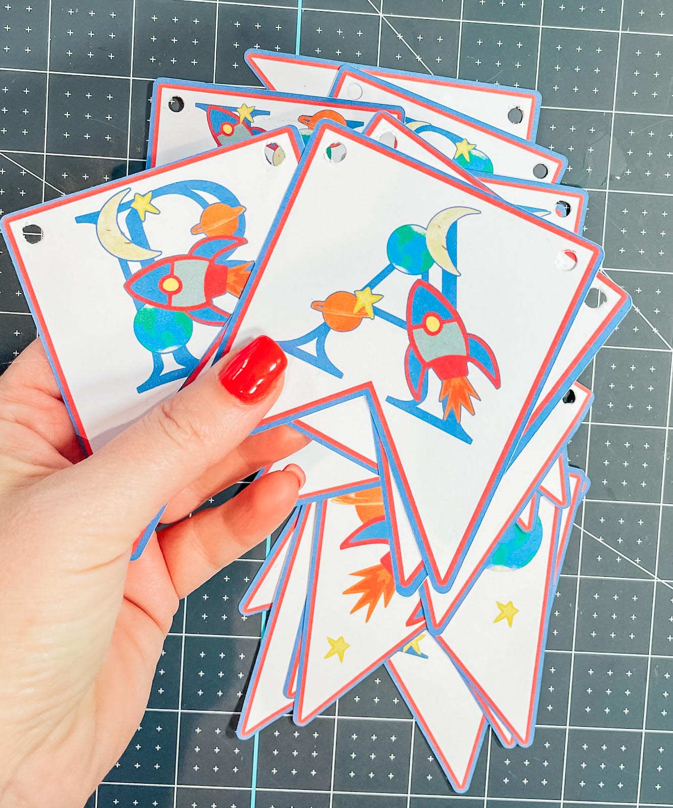 Cut out your party flags