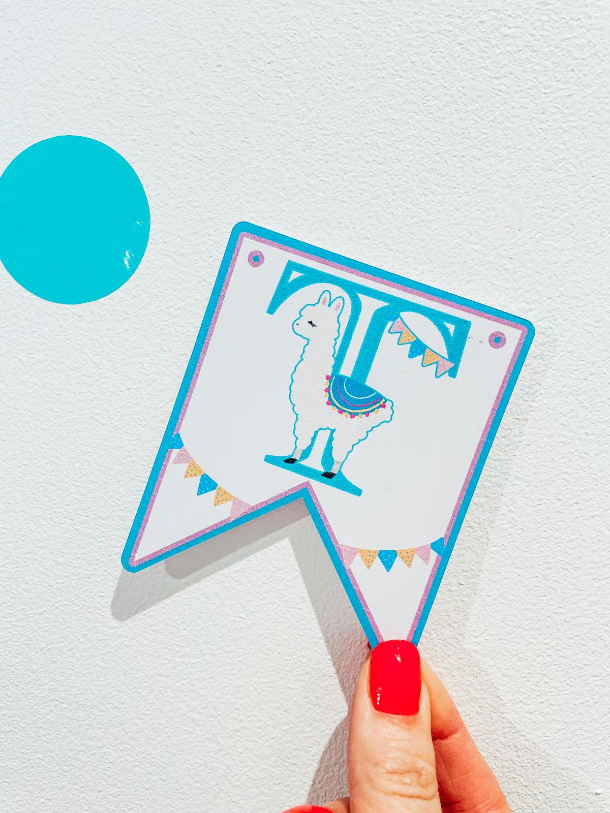 Free Llama printable Numbers and letters