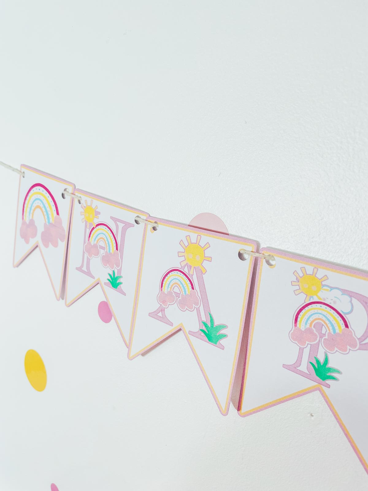 Happy Birthday Printable Rainbow Banner