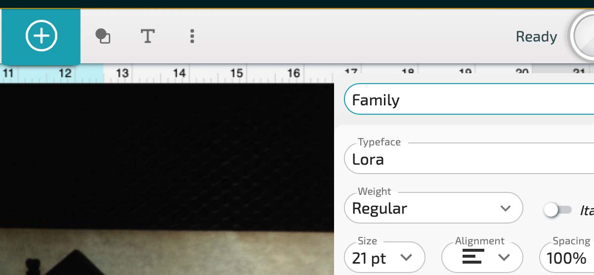 Add text by typing into the text box