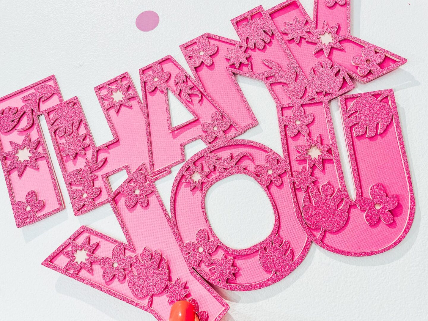 Thank You SVG File For Cards And Scrapbooking.