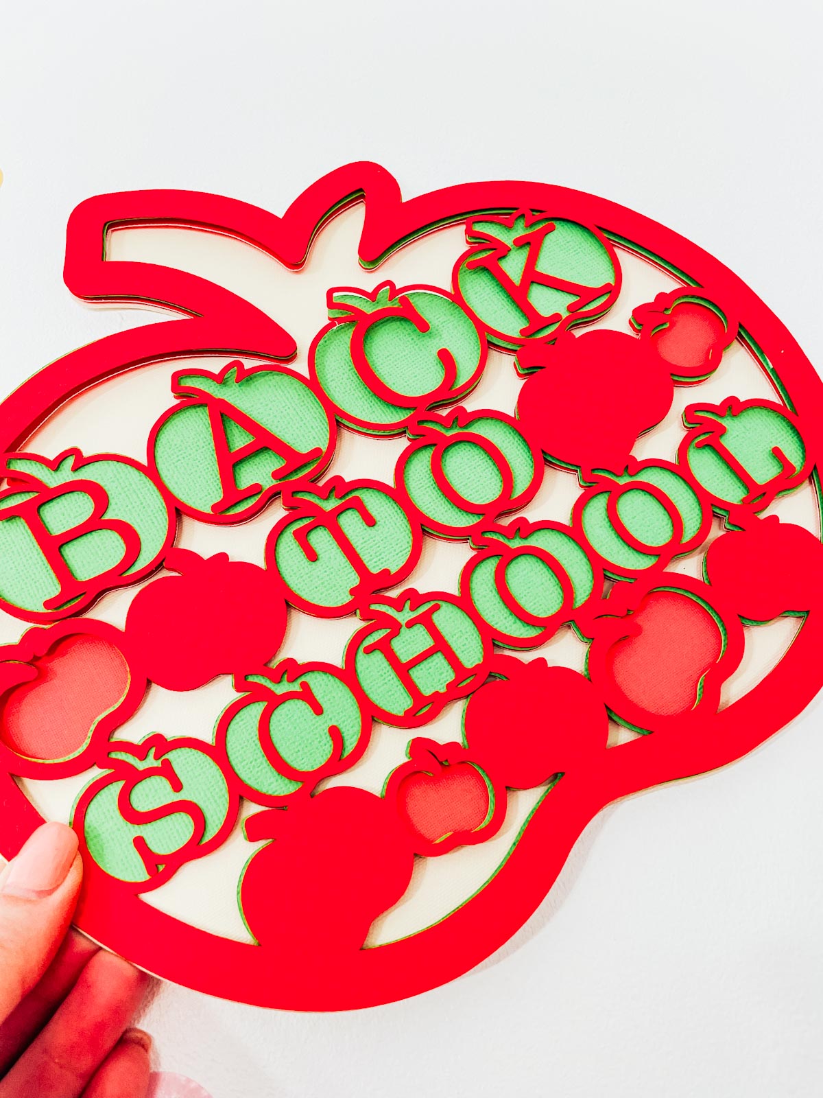 Back to school apple SVG