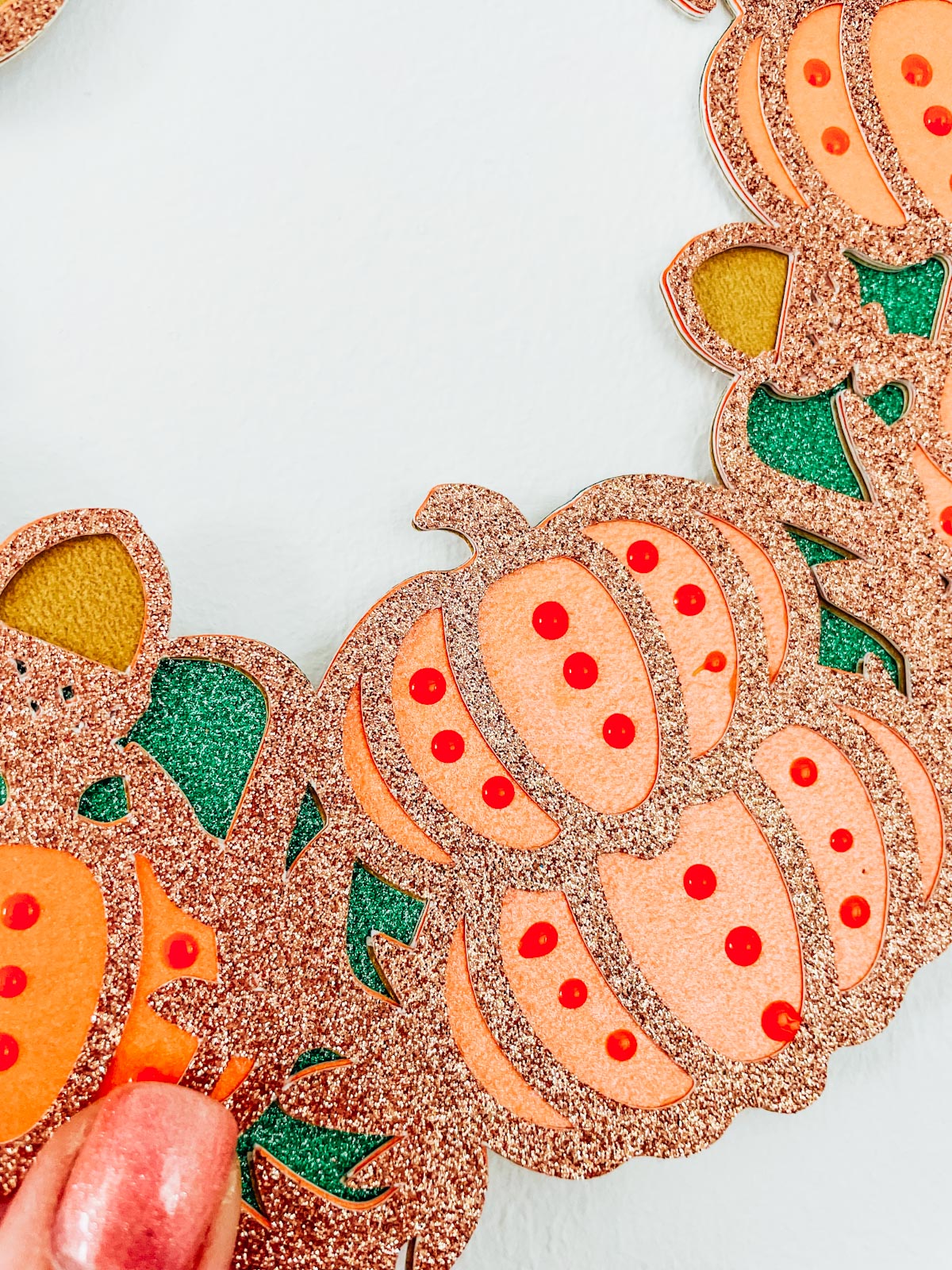 Layered pumpkin fall wreath SVG