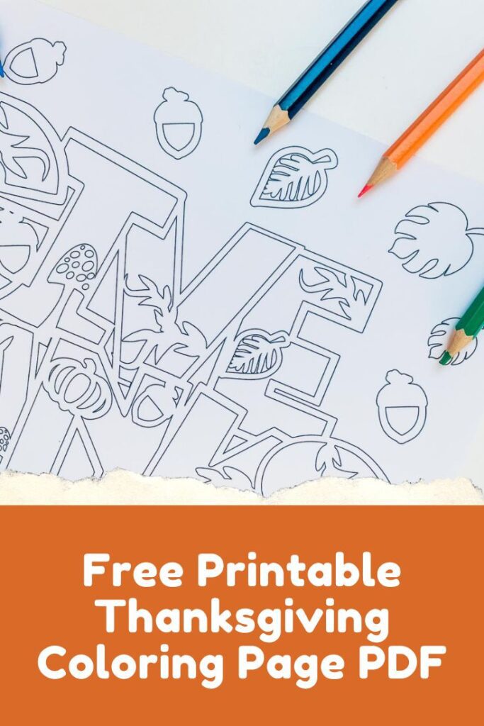 Free Printable Thanksgiving Coloring Page