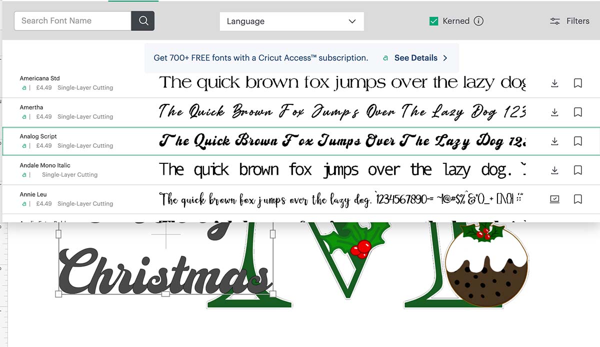 Choose your font