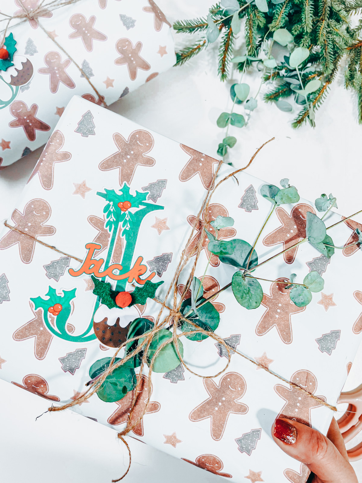 Christmas pudding printable alphabet and numbers