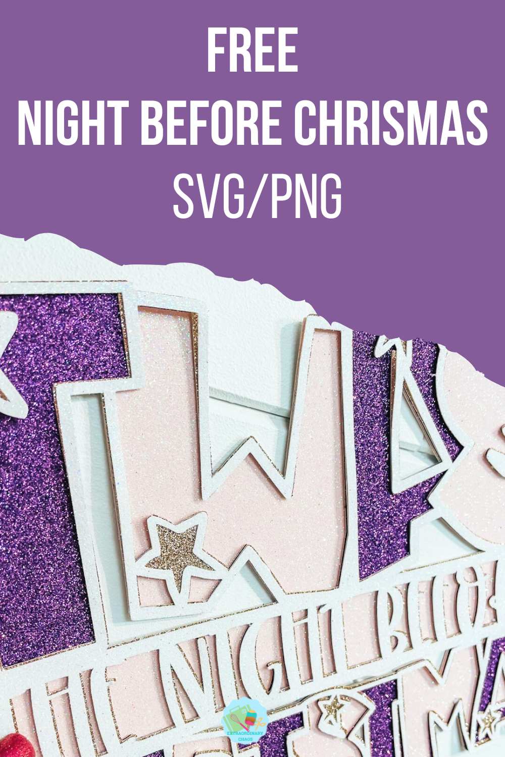 Free Night Before Christmas SVGPNG Layered File